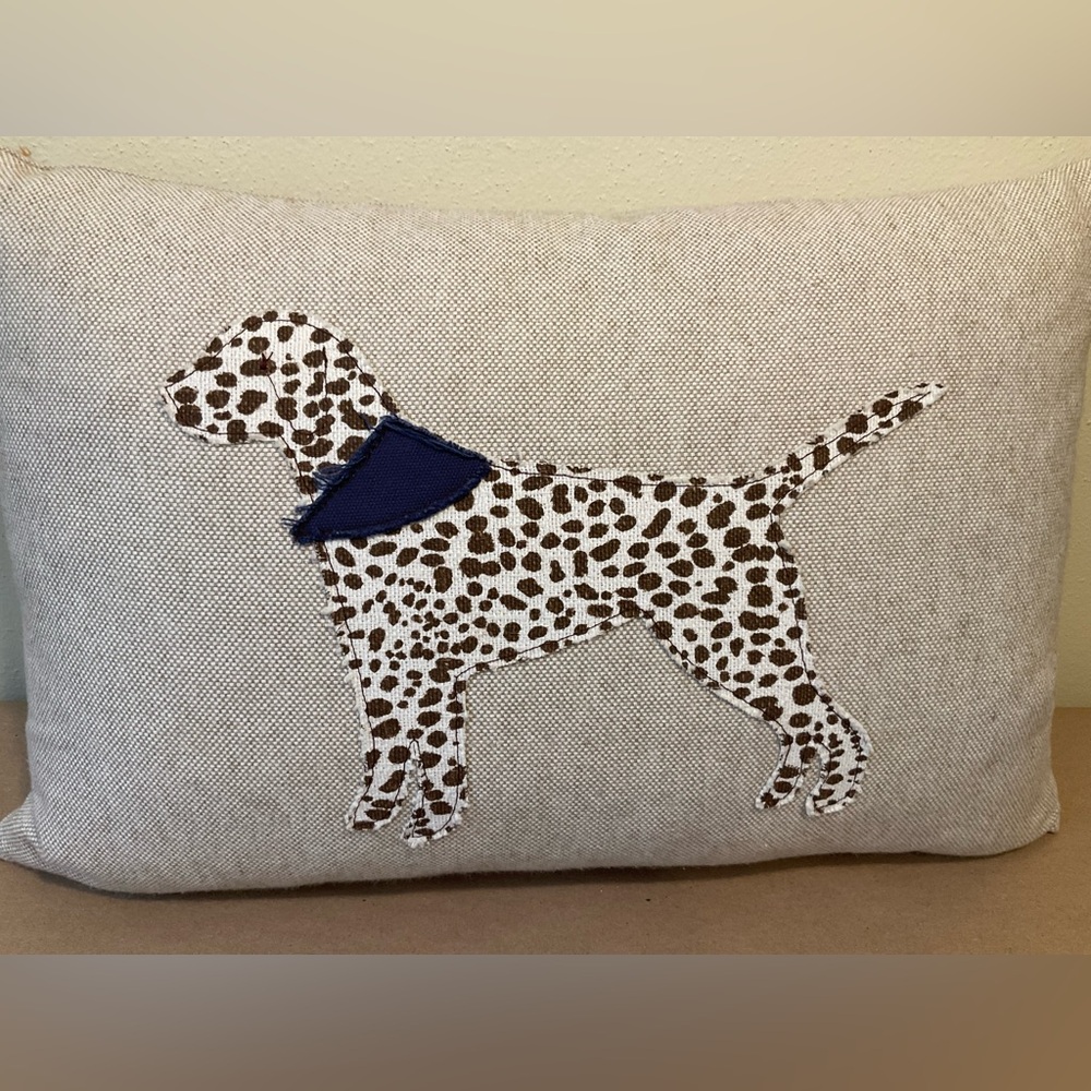 Restoration Hardware Baby & Child Appliqué Dog Pillow - Picture 3 of 9